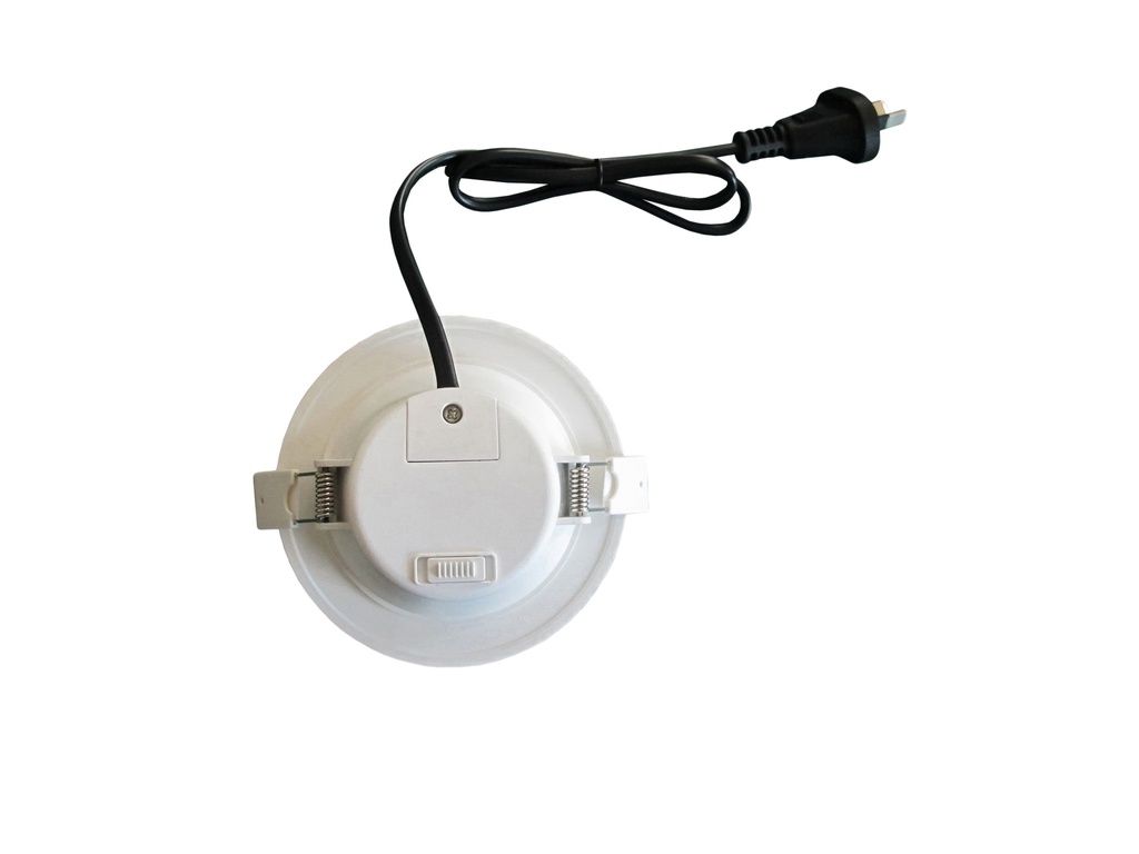 Downlight LED Fixed 9W Round White Tri-CCT IP44 90mm P/C Flush with Motion Sensor