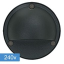 Bolton Step Light with Eyelid - 240v - Black