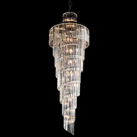 Chanel-L-BK Spiral Chandelier - 700x2000