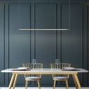 Bert Linear Pendant - 1.4m - Gold - 3K