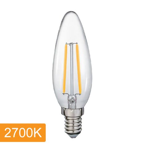 Candle C35 4w LED Filament - E14 - 2700K