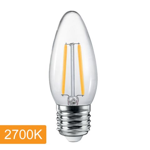 Candle C35 4w LED Filament - E27 - 2700K