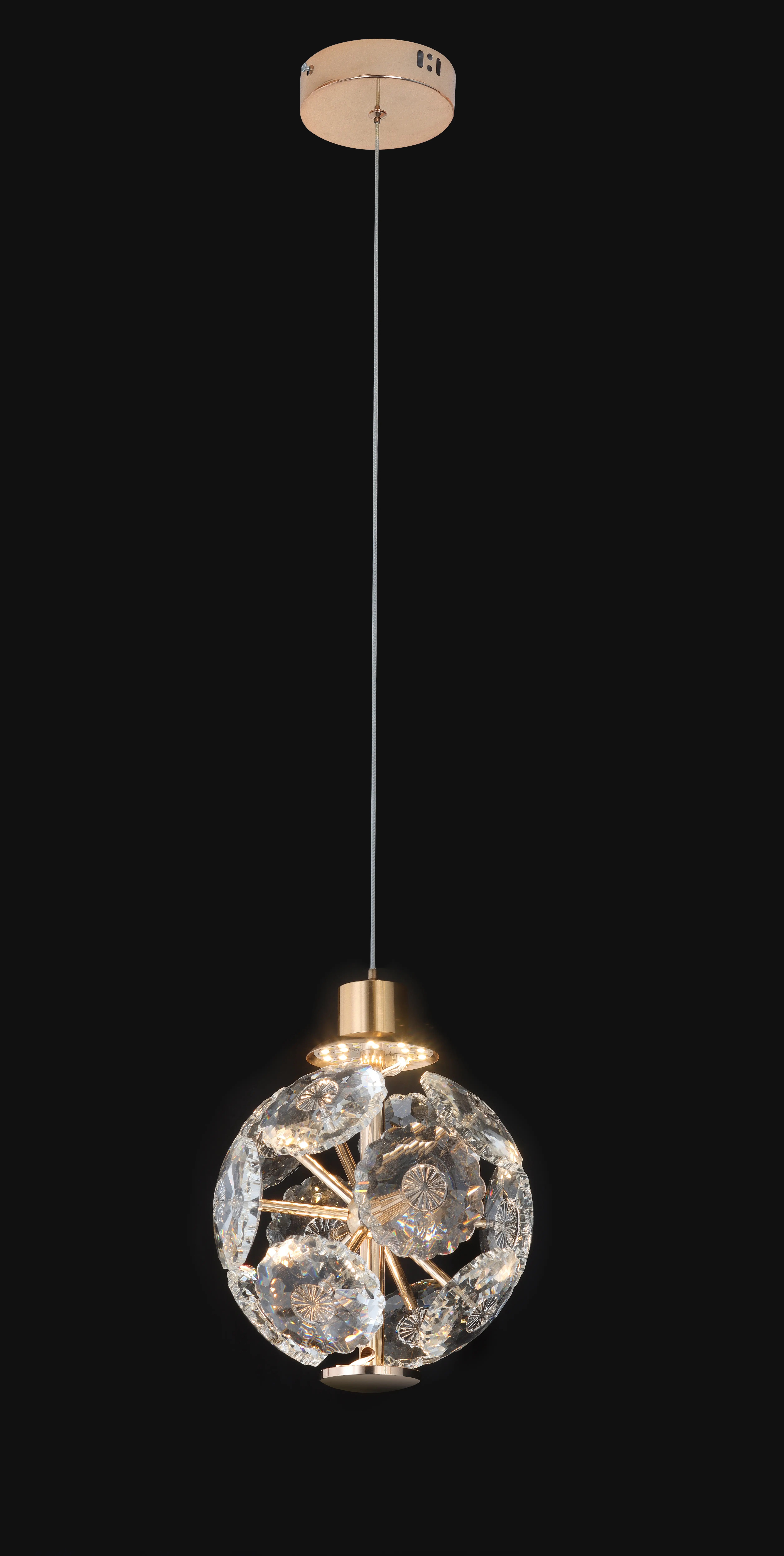 ADRIANA GOLD 1 LIGHT PENDANT
