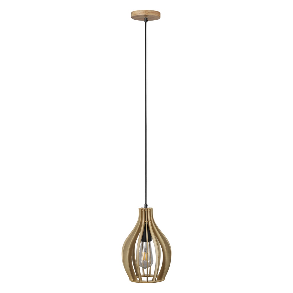 FELIX TIMBER PENDANT 240V E27