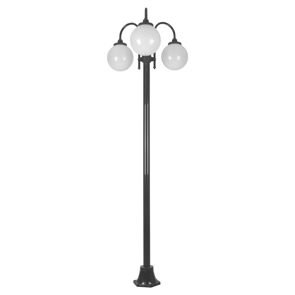 LISBON 3LT 2.4M 250MM OPAL POSTLIGHT