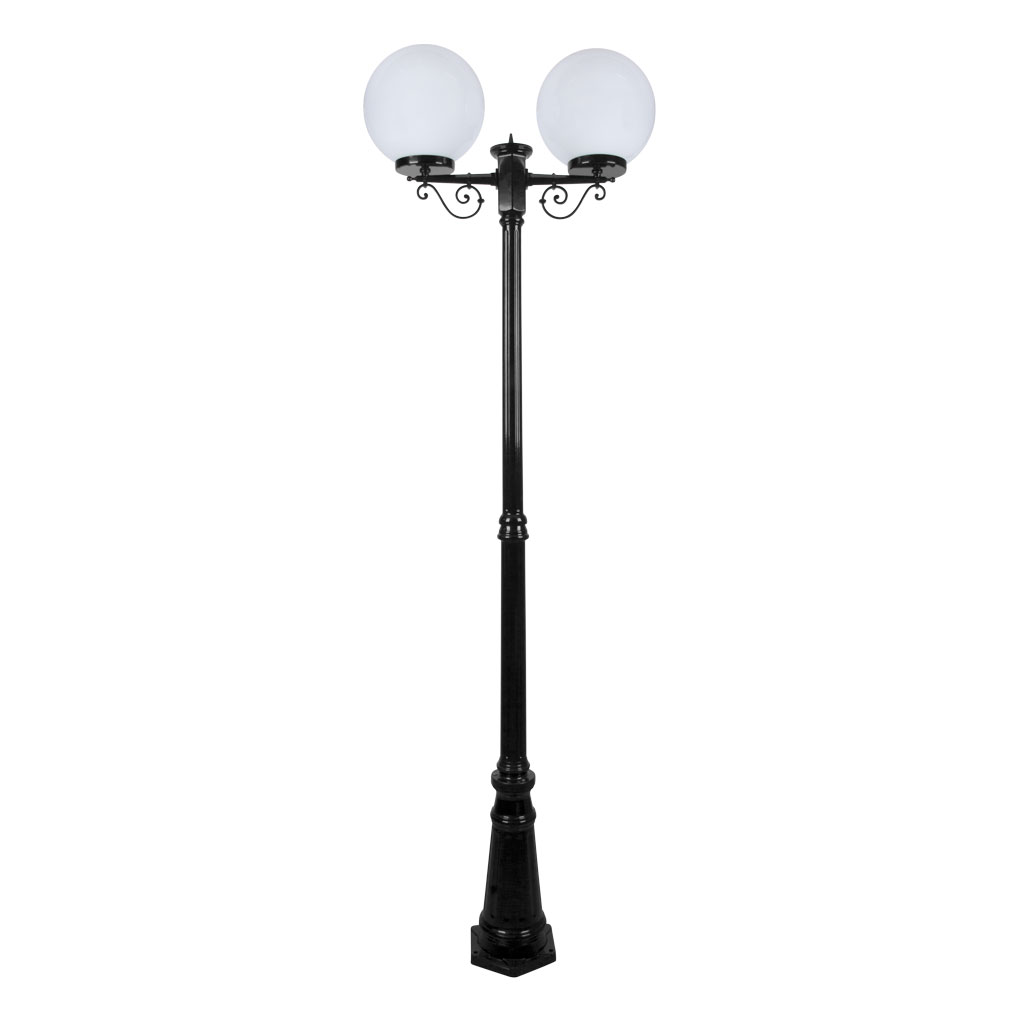 SIENA 2LT 2.4M 300MM OPAL POSTLIGHT