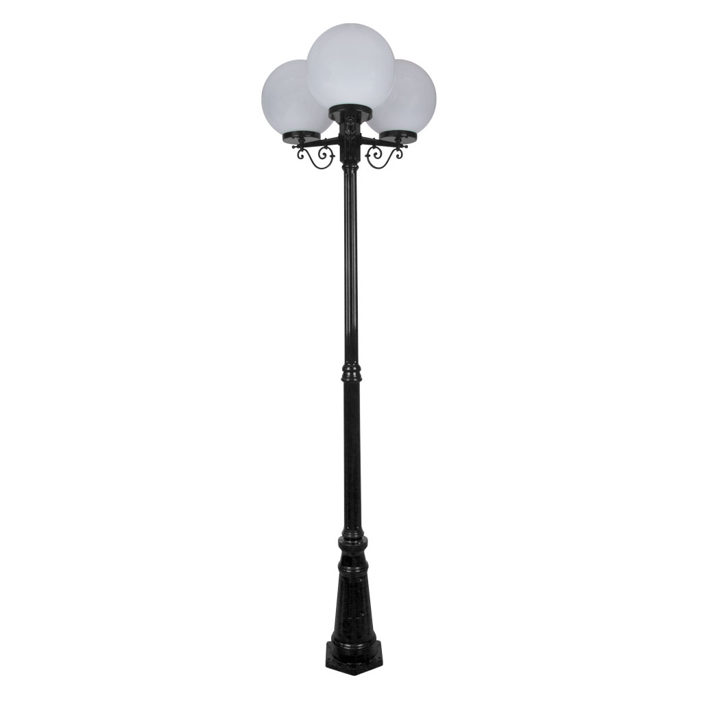 SIENA 3LT 2.4M 300MM OPAL POSTLIGHT