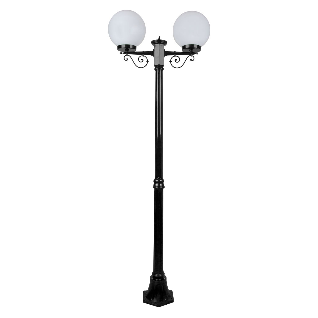 SIENA 2LT 2M 250MM OPAL POSTLIGHT
