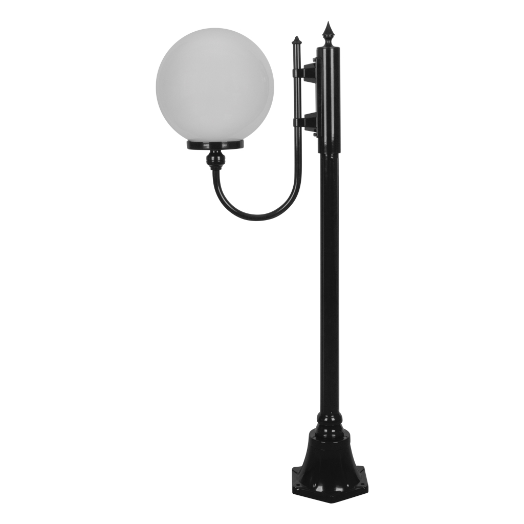 LISBON 1LT 1.32M 300MM OPAL POSTLIGHT