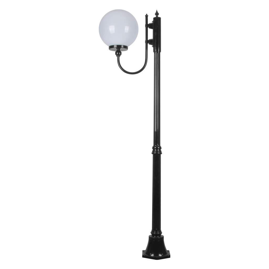LISBON 1LT 1.94M 300MM OPAL POSTLIGHT
