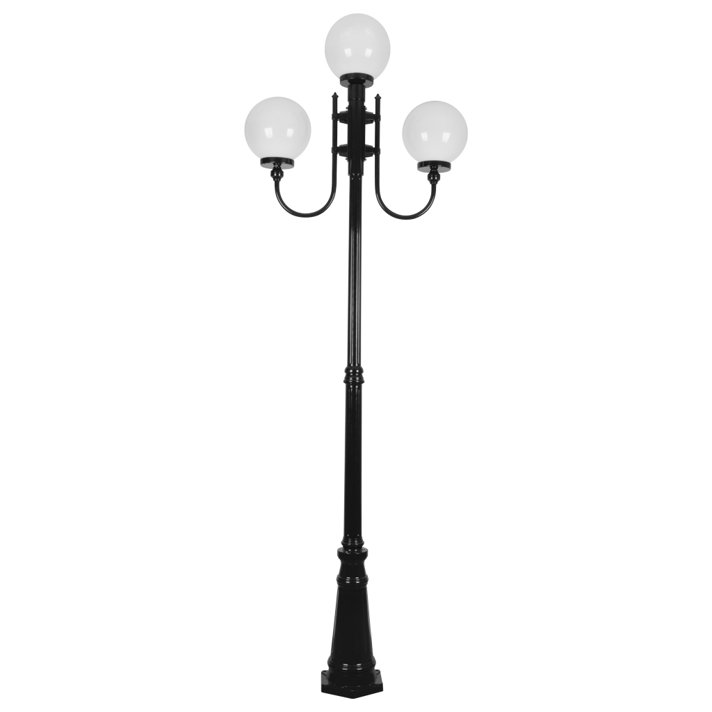 LISBON 3LT 2.54M 250MM OPAL POSTLIGHT