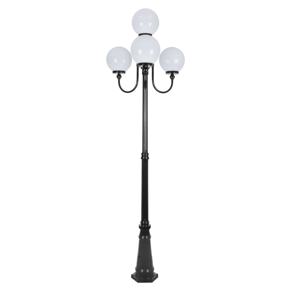 LISBON 4LT 2.54M 250MM OPAL POSTLIGHT