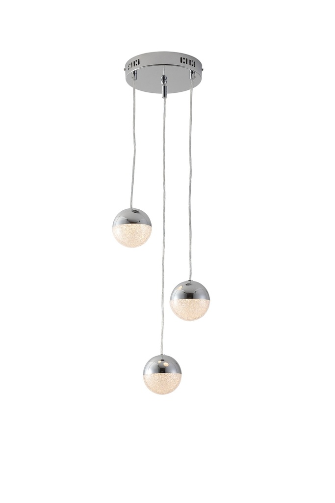 Eun 3 Pendant Chandelier Light - TRICOLOUR