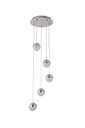 Eun 5 Pendant Chandelier Light - TRICOLOUR