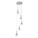 Giin 5 Pendant Chandelier Light - TRICOLOUR