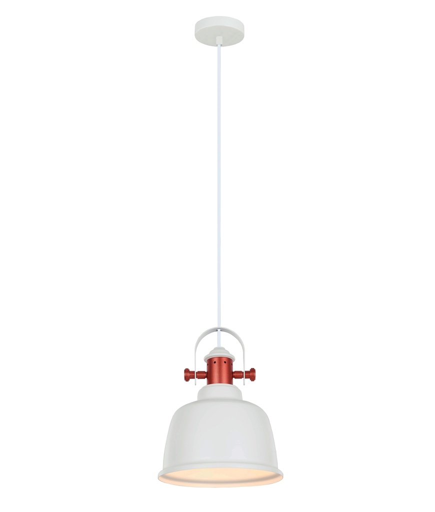 Pendant Light ES Bell with Copper Highlights OD225mm