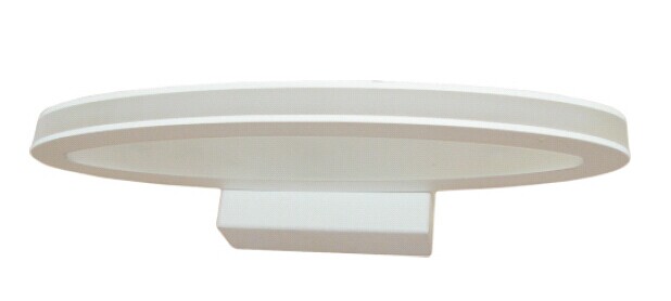 Wall Light Interior Surface Mounted 6W Oval Matte White 3000K IP20 Frosted Diffuser 460LM