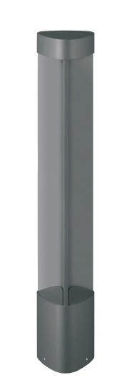 Bollard Light 7W Triangular Grey 3000K IP54 H800mm 120LM