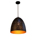 Pendant Light ES Black Ellipse OD305mm
