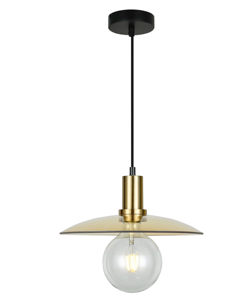 Pendant Light ES Glass Coolie with Highlight OD300mm
