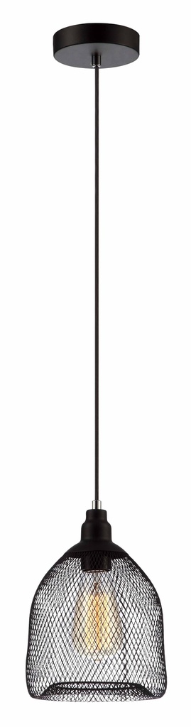 Pendant Light ES Black Mesh Bird Cage OD170mm