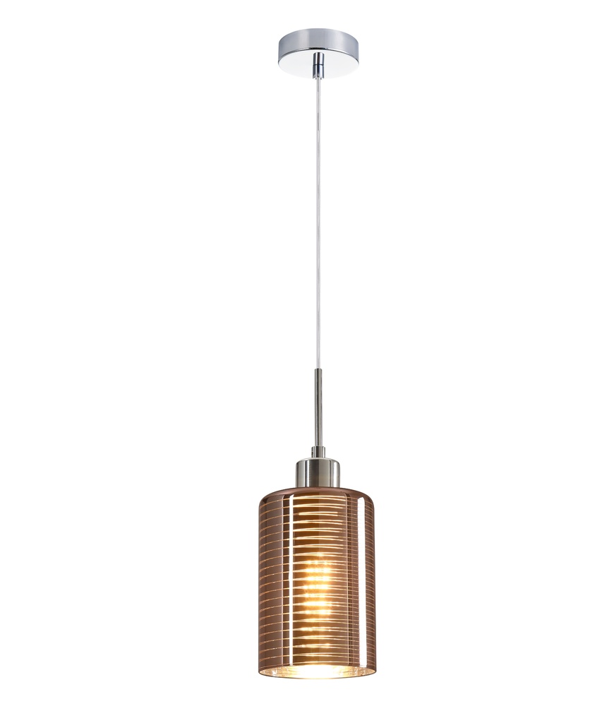Pendant Light ES 72W Glass Oblong OD120mm x H180mm