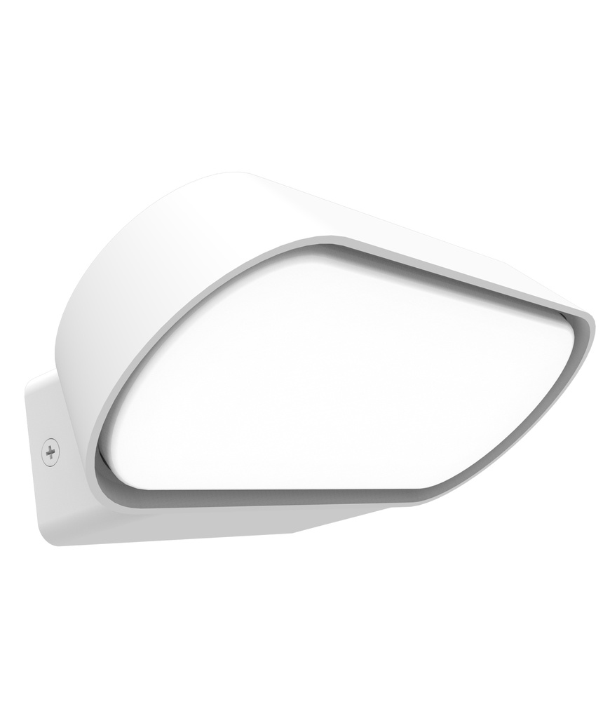 Wall Light Surface Mounted 13W Rectangular 3000K IP65 Opal Diffuser Rounded 330LM