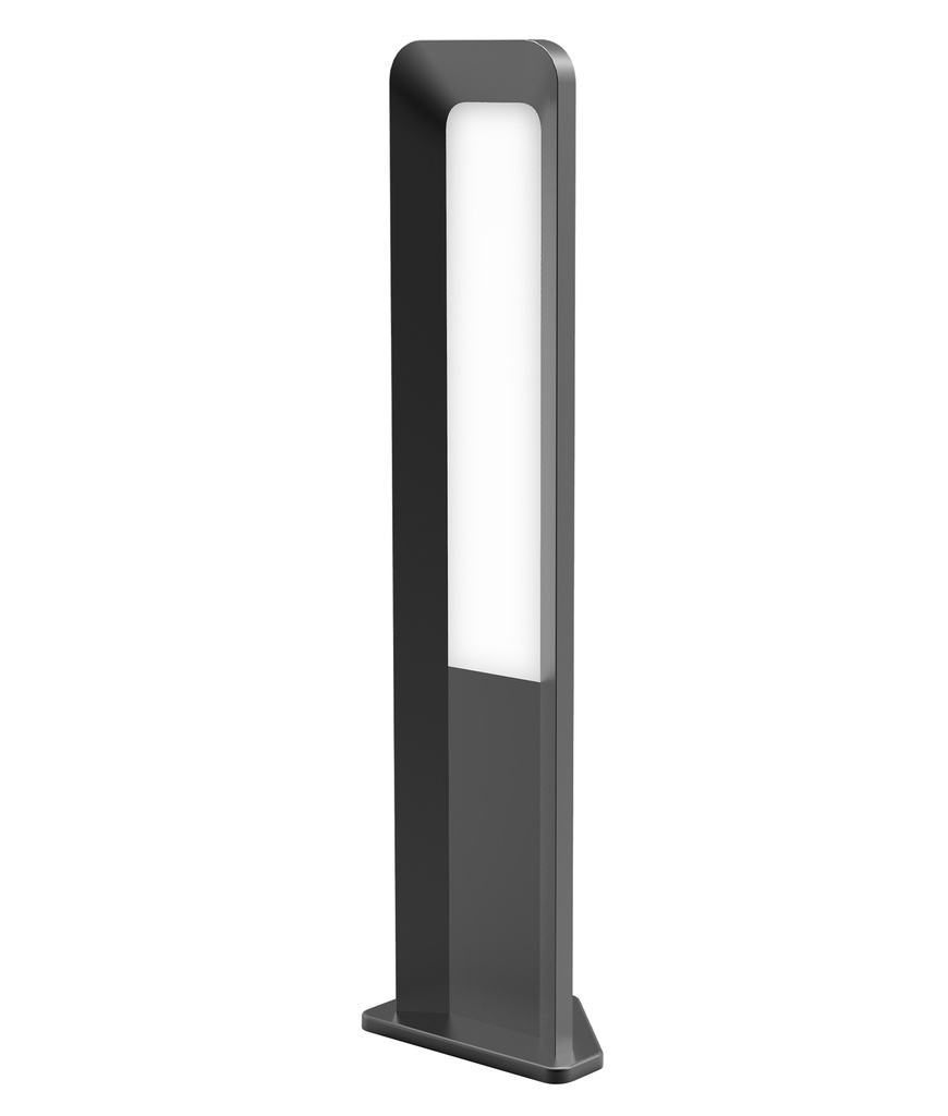 Bollard Light 13W Rectangular Dark Grey 3000K IP54 H800mm 242.19LM