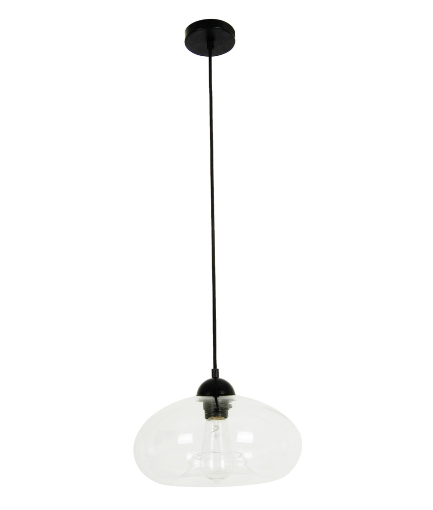 Pendant Light ES Glass Oval OD275mm