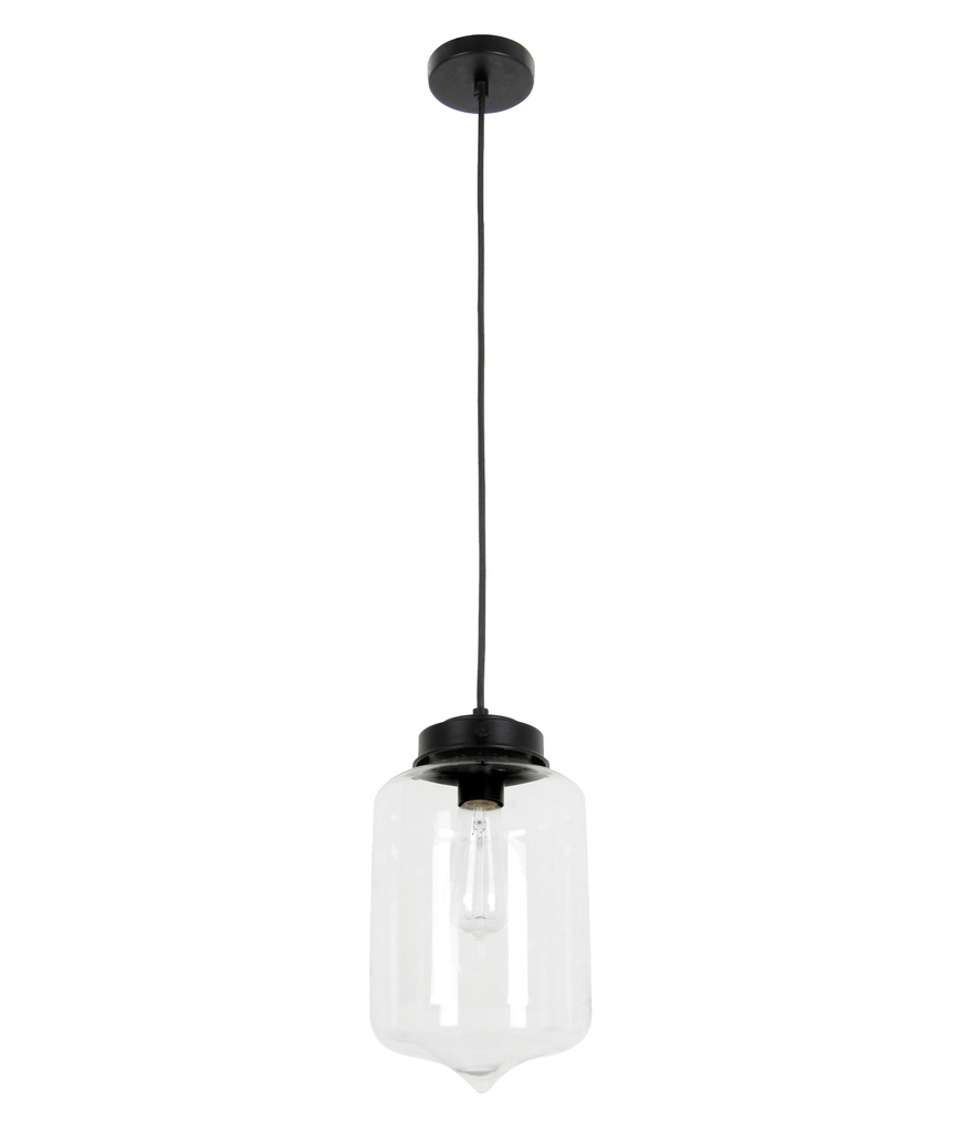 Pendant Light ES Glass Tipped Oblong OD180mm