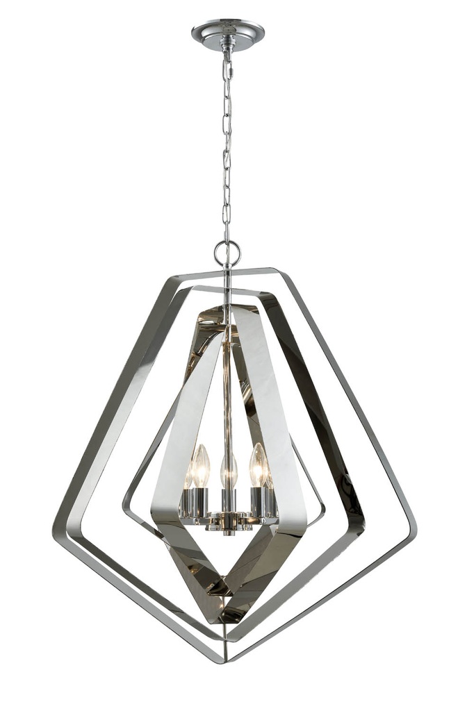 Pendant Light SESx5 Stainless Steel Pentagon x 5 OD663mm