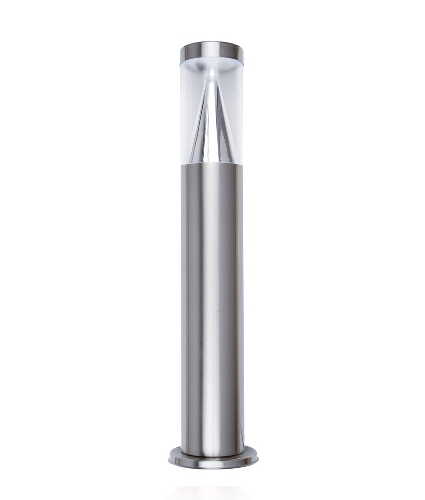 Bollard Light 6W Round Stainless Steel 316 3000K IP67 H500mm Anti Glare 620LM