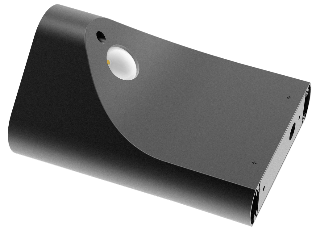 Wall Light Surface Mounted 11W Square Dark Grey 3000K IP65 2x Diffuser 540LM