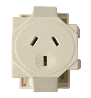 SOCKET Plug Base Quick Connect 3 Pin 10 Amp Earthed x 10