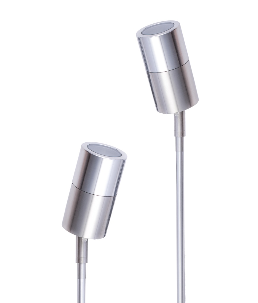 Garden Spike Light Single Adjustable 12V MR16 IP65 L650mm Cable encl Post