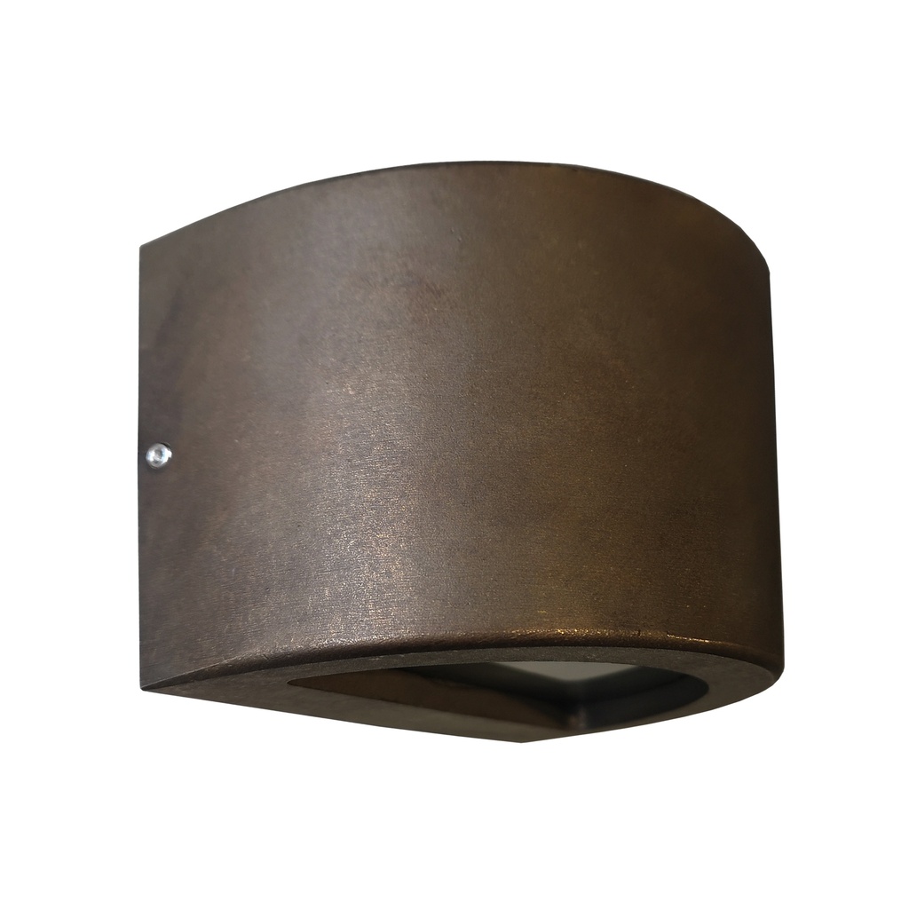 Step Light Surface Mounted 12V G4 Curved Antique Bronze IP54 OD104mm
