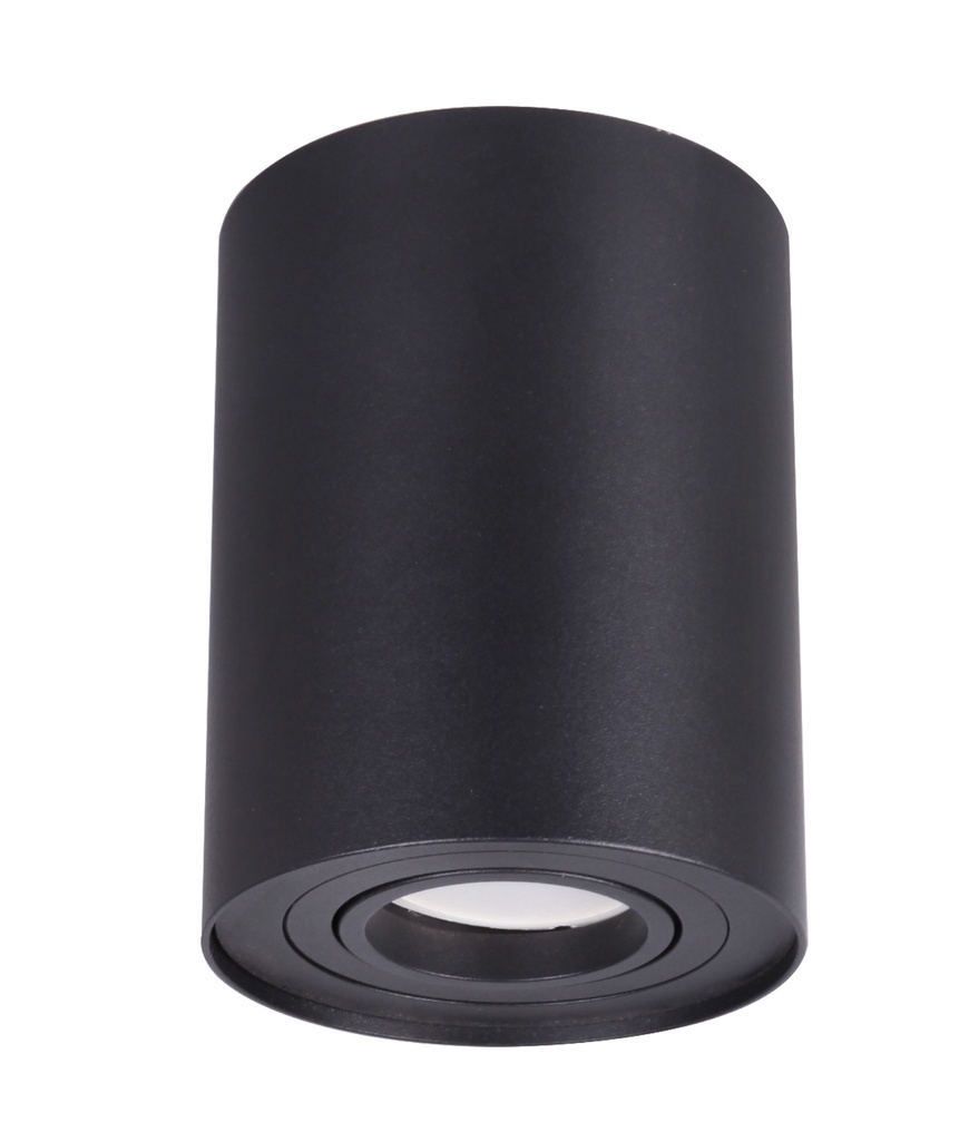 Downlight Fixed Surface Mounted Gimbal GU10 Round Matte Black IP20 OD96mm
