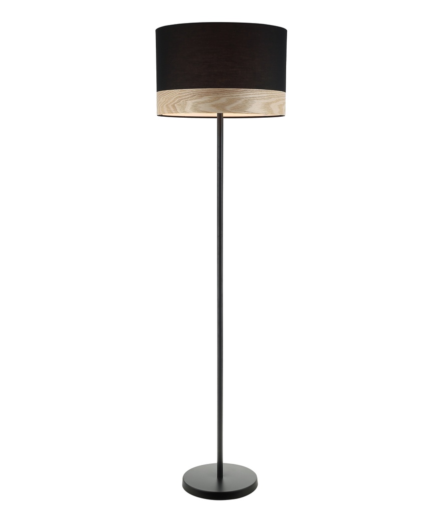 Floor Lamp ES Large Round H1475mm with Blonde Wood