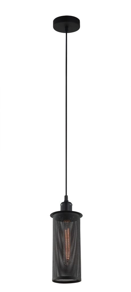 Pendant Light ES Black Mesh Oblong OD120mm