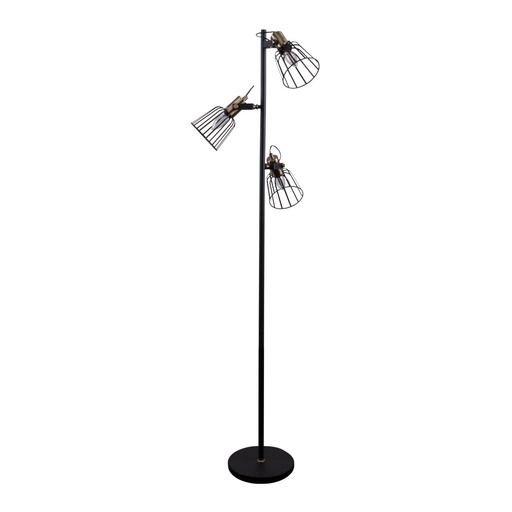 [22517] ASHLEY-3FL 3 LIGHT CAGE Floor Lamps 240V