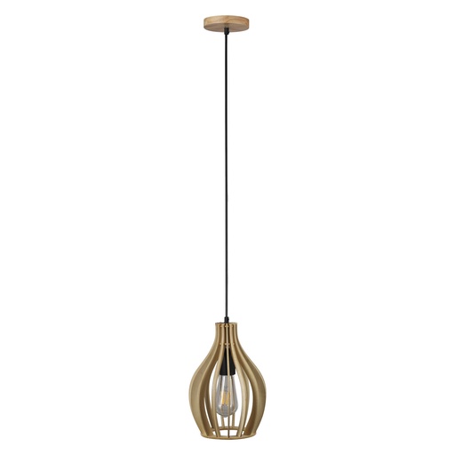 [22765] FELIX TIMBER PENDANT 240V E27