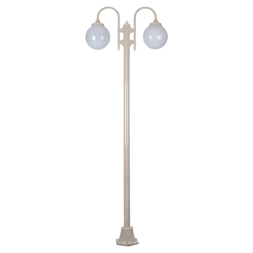 LISBON 2LT 2.4M 250MM OPAL POSTLIGHT