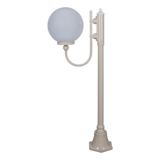 LISBON 1LT 1.32M 300MM OPAL POSTLIGHT