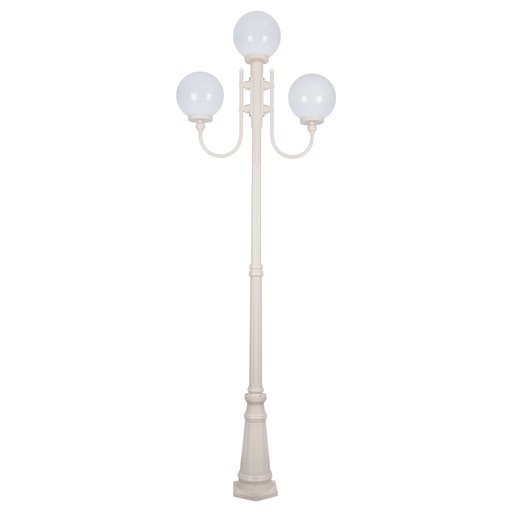 LISBON 3LT 2.54M 250MM OPAL POSTLIGHT