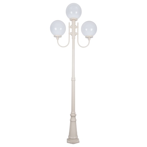 LISBON 3LT 2.54M 300MM OPAL POSTLIGHT