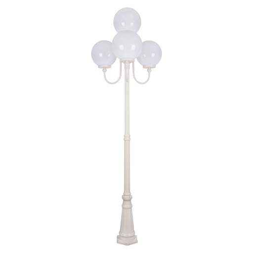 LISBON 4LT 2.54M 300MM OPAL POSTLIGHT