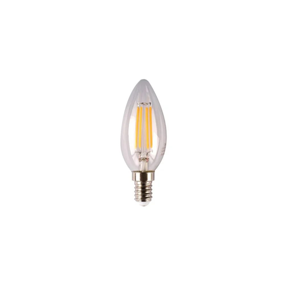 [GL F.CAND.4-CL83] CANDLE E14 4W LED GLOBE WARMWHITE DIMMABLE