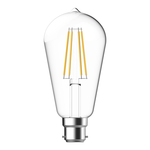 LED FILAMENT ST64 CLR 7.2W PEAR DIM / B22