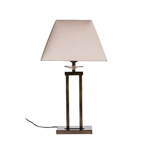 [6655/T] Finn Table Lamp | Antique Brass