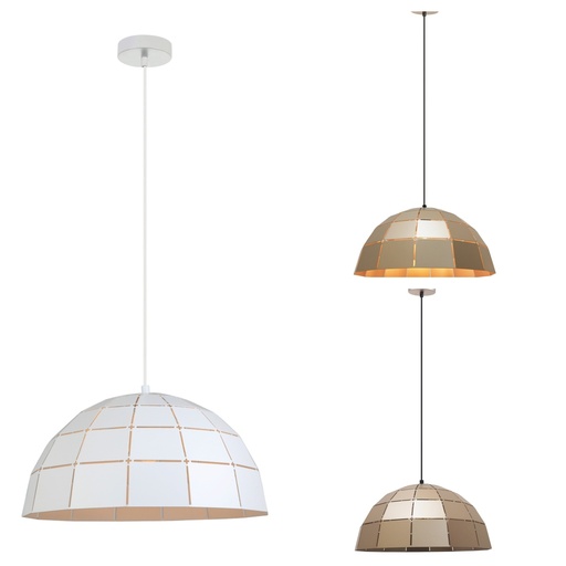 Pendant Light ES Tiled Dome OD400mm